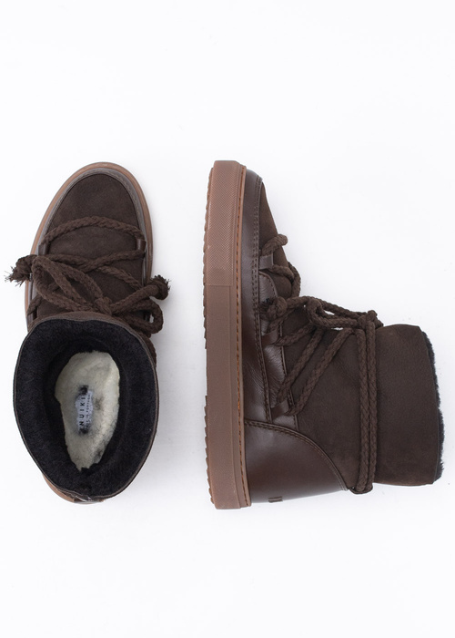 Damen Schneestiefel Braun INUIKII CLASSIC Sneaker Dark Brown
