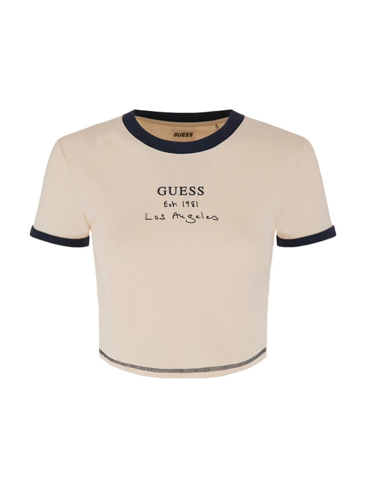 Damen T-Shirt GUESS SIGNATURE CROP TEE