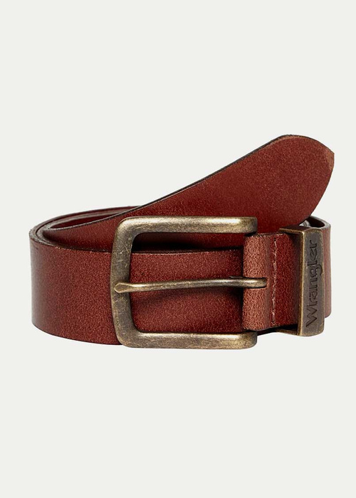 Herrengürtel WRANGLER METAL LOOP COGNAC