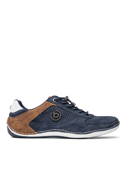Herren Halbschuhe Dunkelblau Bugatti Canario