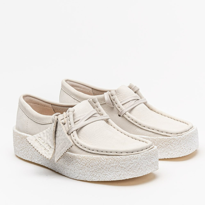 Clarks Wallabee Cup White Nubuck (261581524)