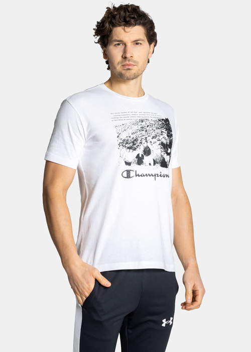 Herren T-Shirt Champion Athletic Archive Graphic Print Weiß