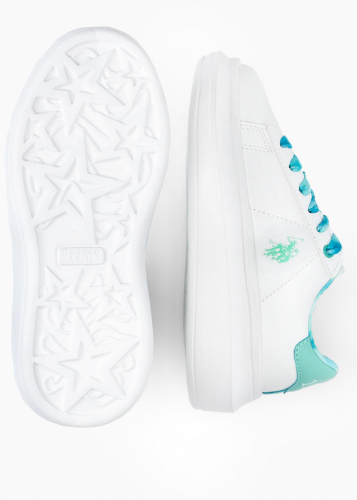 Kinder Sneaker Weiß U.S. POLO HELIS013K/3Y1 WHI-LGE03 