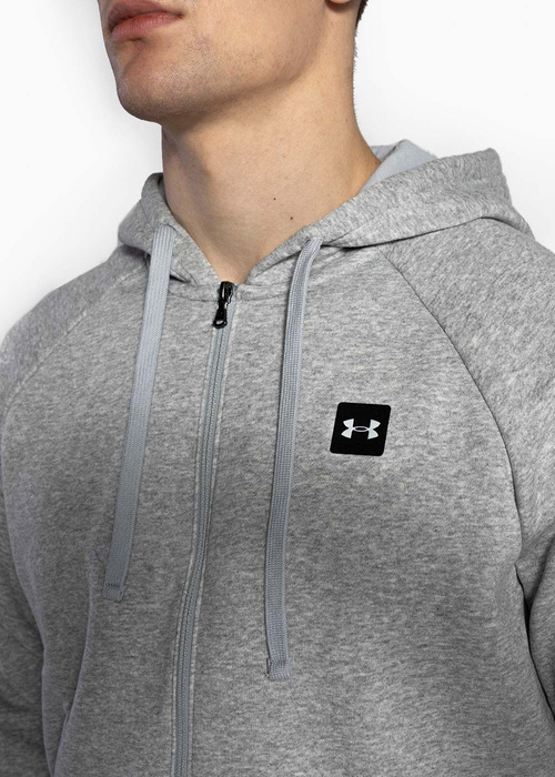 Herren Kapuzenpullover Grau UNDER ARMOUR UA RIVAL FLEECE FZ HOODIE