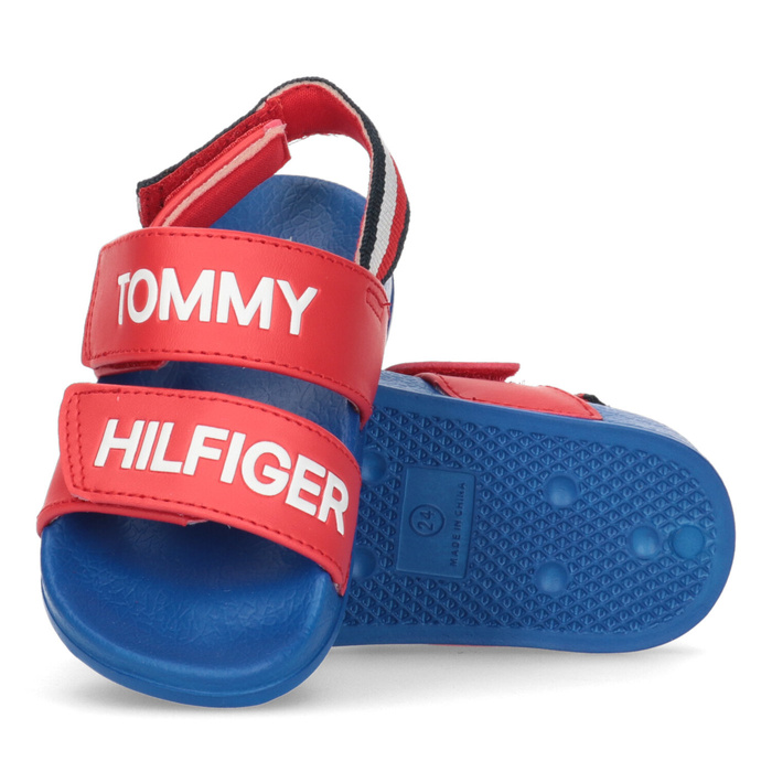 Kinder Sandalen TOMMY HILFIGER LOGO VELCRO SANDAL RED 