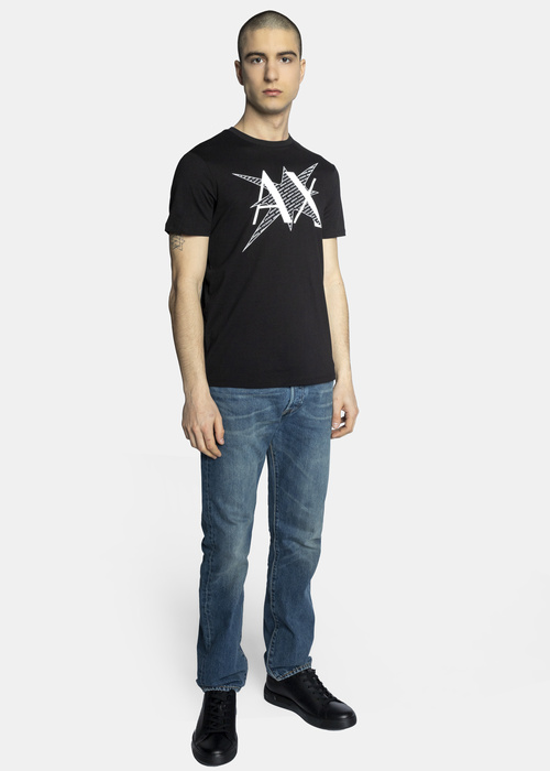 Herren T-Shirt Schwarz Armani Exchange 3LZTFD ZJ8EZ 1200