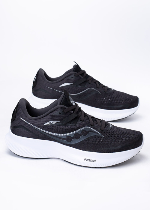 Herren Laufschuhe Schwarz Saucony Ride 15 Wide