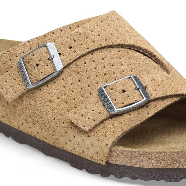BIRKENSTOCK ZÜRICH LEVE DOTTED NEW Herren Pantoletten beige
