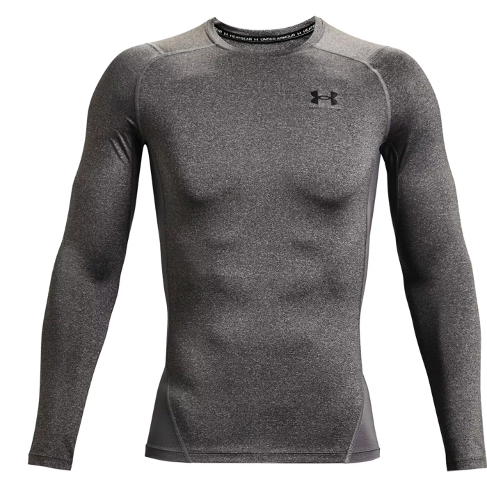 Herren Langarmshirt Grau Under Armour HeatGear Armour LongSleeve
