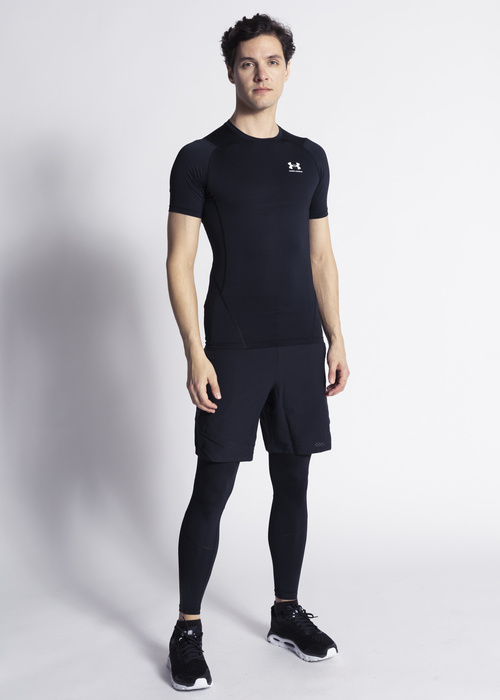 Herren Training T-Shirt Schwarz Under Armour Heat Gear
