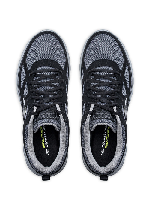 Herren Trainingsschuhe Schwarz Skechers Burns Agoura