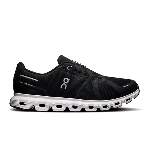 On Cloud 6 M Black | White Herren Sneaker