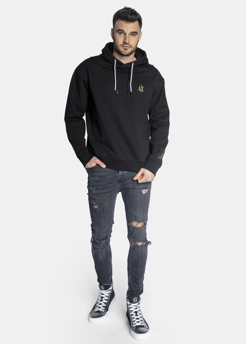Herren Kapuzenpullover Schwarz Armani Exchange 8NZMPW ZJ8WZ 1200