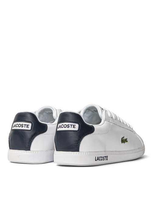 Herren Sneaker Weiß Lacoste Graduate BL21 1 SMA WHT/NVY