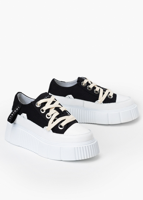 INUIKII MATILDA CANVAS LOW 23 Damen Sneaker schwarz