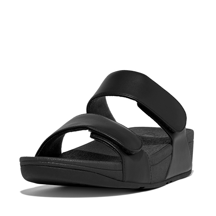 Damen Sandalen FITFLOP LULU ADJUSTABLE LEATHER SLIDES