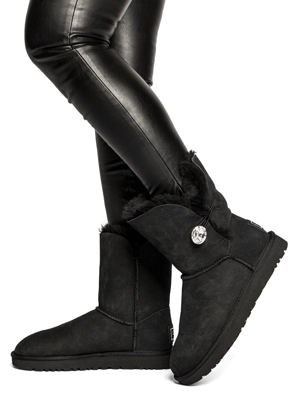 Button Bling Ugg Bailey Button Schwarz 38 UGG W Bailey Button