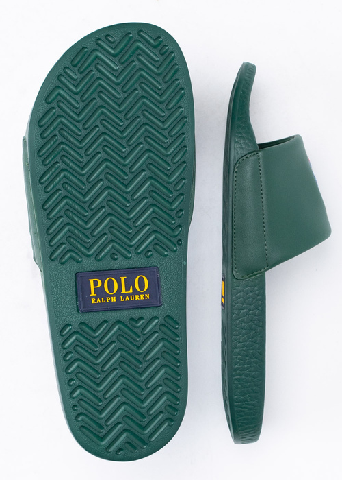 Herren Pantoletten Grün Polo Ralph Lauren Polo Slide 