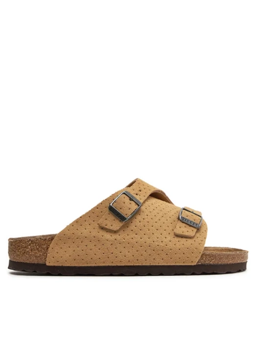 BIRKENSTOCK ZÜRICH LEVE DOTTED NEW Damen Pantoletten beige