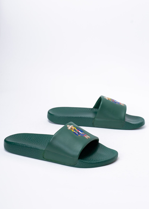 Herren Pantoletten Grün Polo Ralph Lauren Polo Slide 
