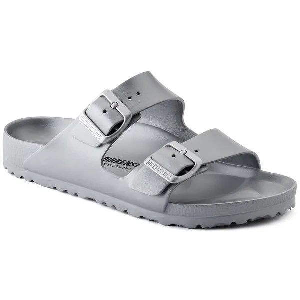 Birkenstock Arizona EVA Metallic Silver Damen Pantalotten