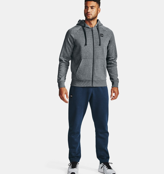 Herren Kapuzenpullover Grau Under Armour Rival Fleece FZ Hoodie