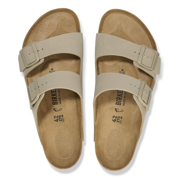 Damen Pantoletten BIRKENSTOCK ARIZONA BF FADED KHAKI  