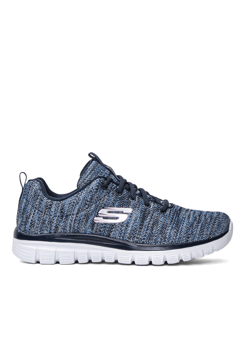 Damen Trainingsschuhe Dunkelblau Skechers Twisted Fortune 