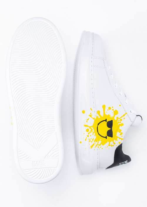 Herren Sneaker Weiß Karl Lagerfeld Kapri Mens Lo Lace X Smiley