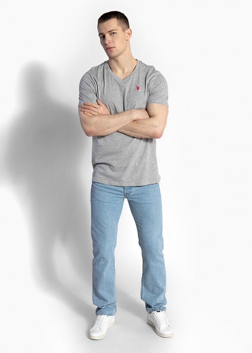 Herren T-Shirt U.S. POLO 2Pack V-neck