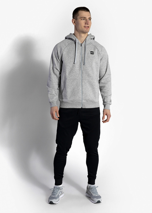 Herren Kapuzenpullover Grau UNDER ARMOUR UA RIVAL FLEECE FZ HOODIE