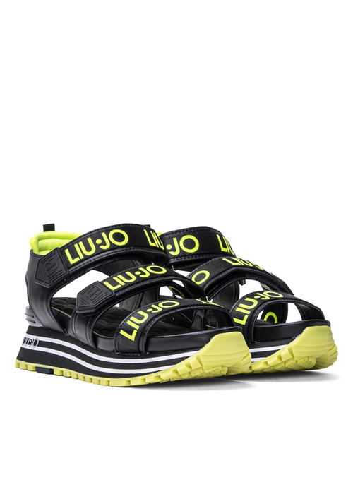 Damen Sandalen Schwarz Liu Jo Maxi Wonder