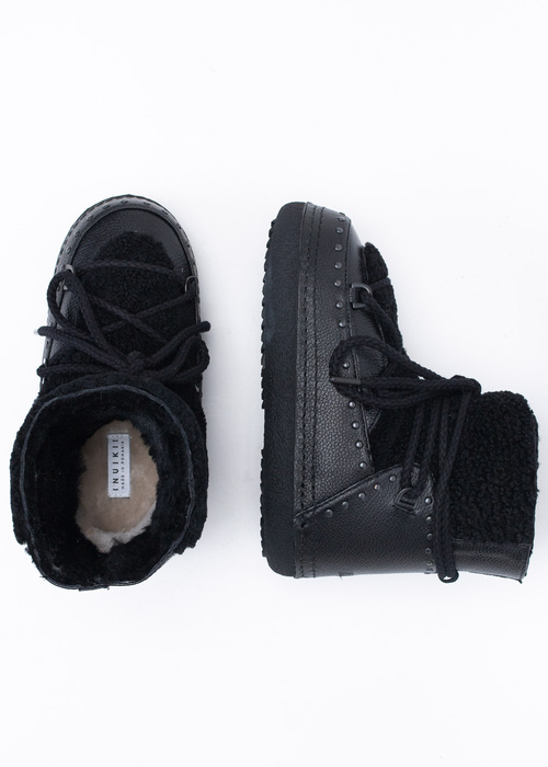 Damen Schneestiefel Schwarz INUIKII Boot CURLY ROCK Black