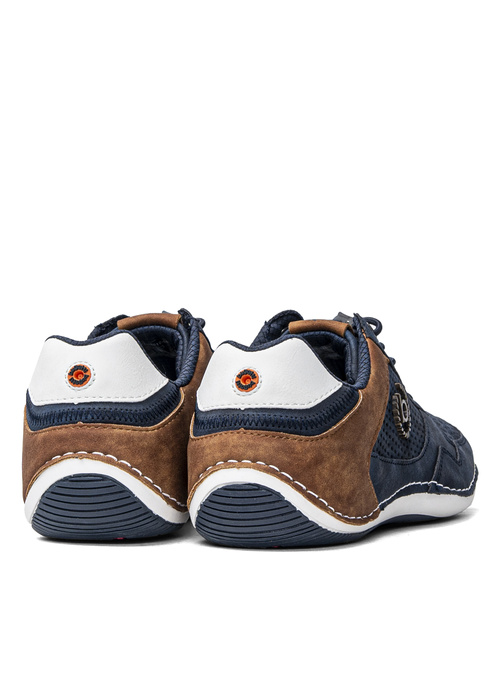 Herren Halbschuhe Dunkelblau Bugatti Canario