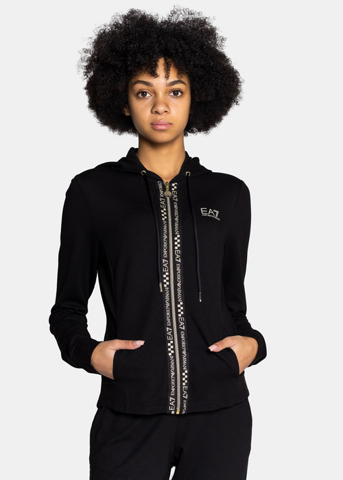 Trainingsanzug-Set für Damen Schwarz EA7 Emporio Armani 6KTV70 TJ3PZ 1200