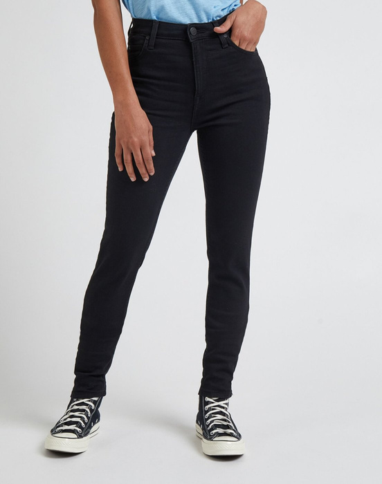 Damen Jeanshose LEE SCARLETT HIGH BLACK RINSE 