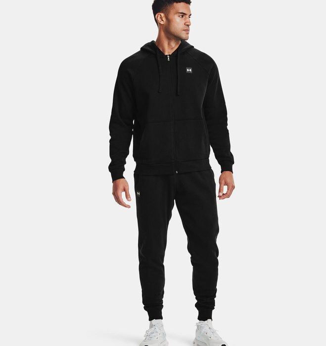 Herren Kapuzenpullover Schwarz Under Armour Rival Fleece FZ Hoodie