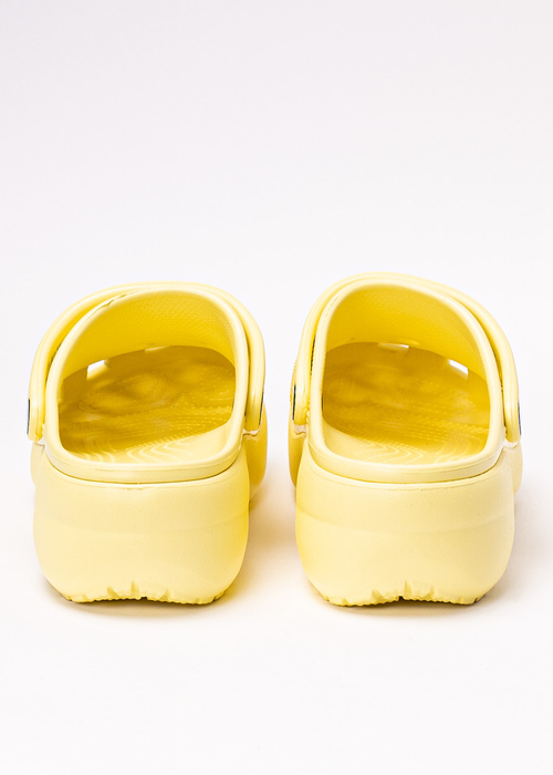 Damen Pantoletten Gelb Crocs Classic Platform Clog