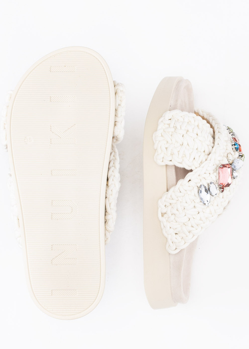 Damen Pantoletten INUIKII WOVEN STONES