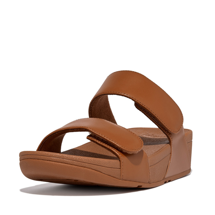 Damen Sandalen FITFLOP LULU ADJUSTABLE LEATHER SLIDES