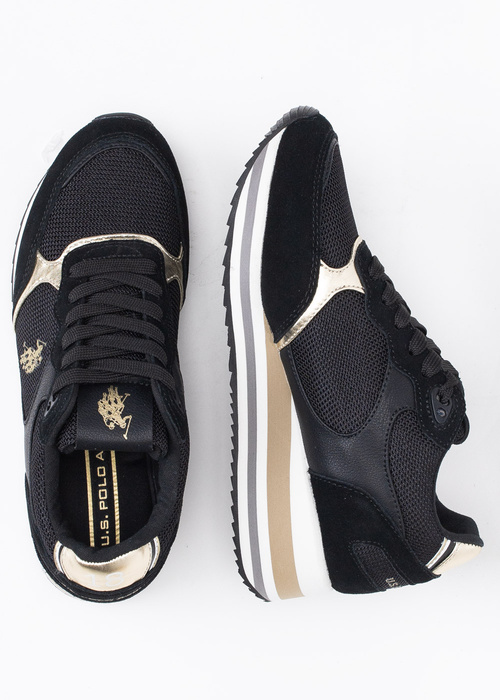 Damen Sneaker U.S. POLO SYLVI007W/3NS1 BLK-GOL01 