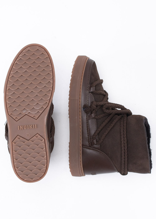Damen Schneestiefel Braun INUIKII CLASSIC Sneaker Dark Brown