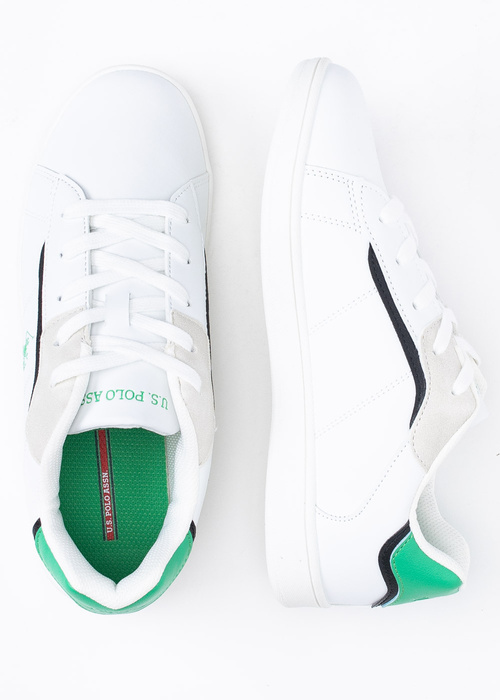 Kinder Sneaker U.S. POLO ECROK006K/3Y1 WHI-GRE01 