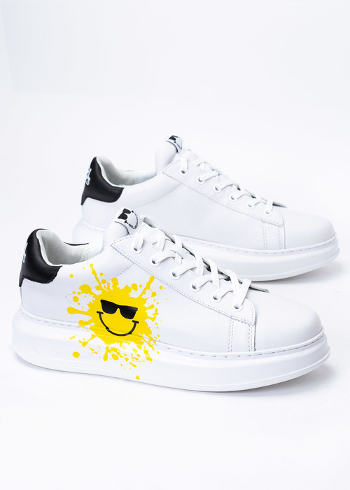 Herren Sneaker Weiß Karl Lagerfeld Kapri Mens Lo Lace X Smiley