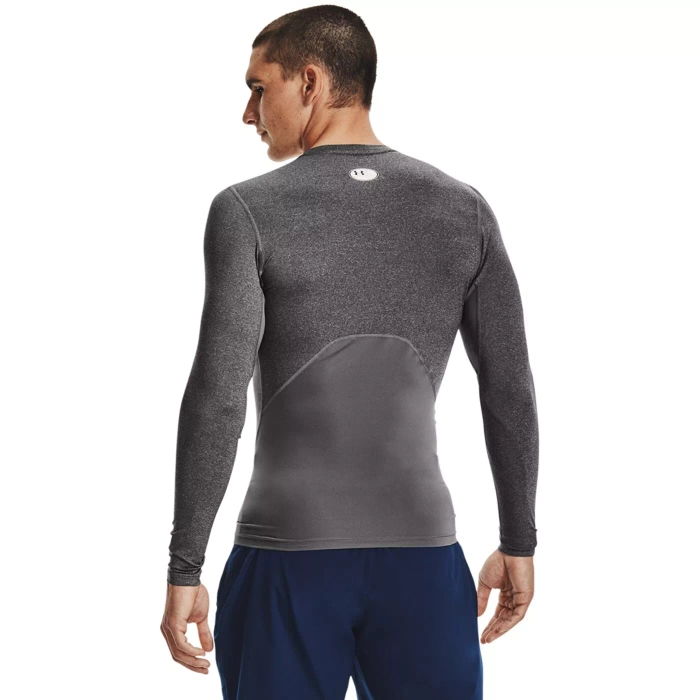 Herren Langarmshirt Grau Under Armour HeatGear Armour LongSleeve