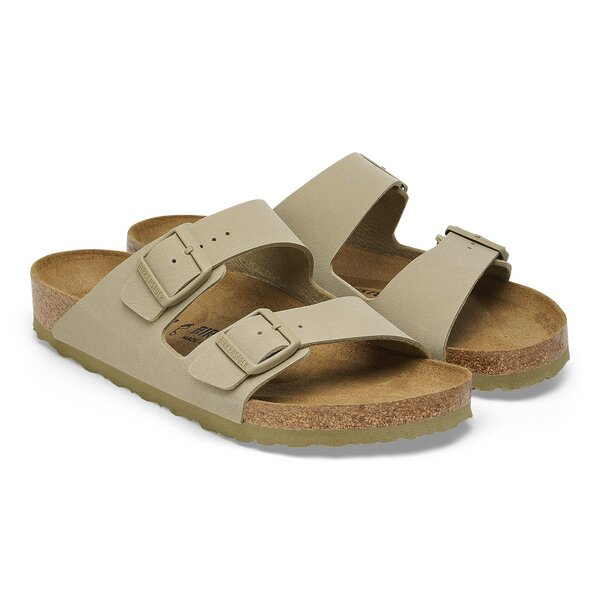 Damen Pantoletten BIRKENSTOCK ARIZONA BF FADED KHAKI  