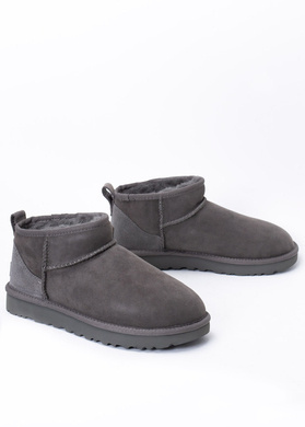 UGG W Classic Ultra Mini Herren Winterschuhe grau