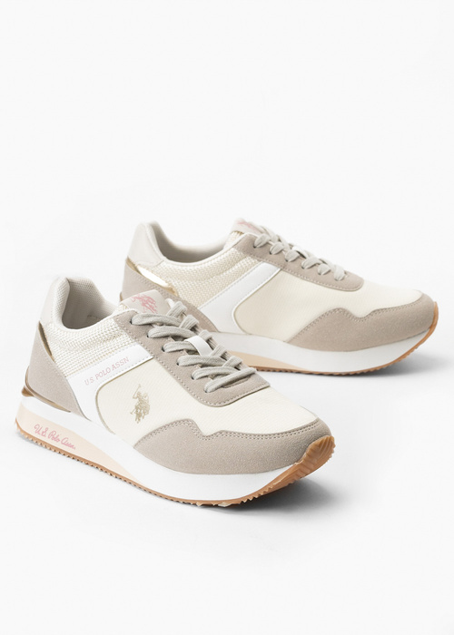 Damen Sneaker U.S. POLO FRISBY001W/3MS1-LBE-WHI02 