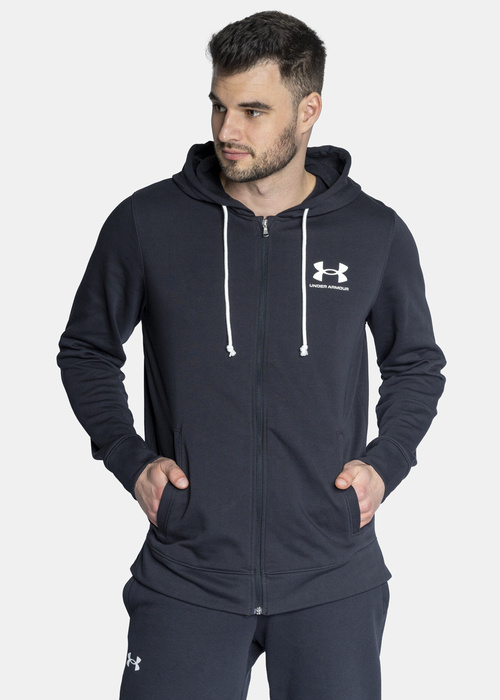 Herren Kapuzenpullover Schwarz Under Armour UA Rival Terry Lc Fz