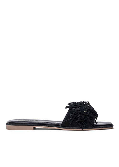 Damen Pantoletten Schwarz Alma En Pena Sude Black V22442-015